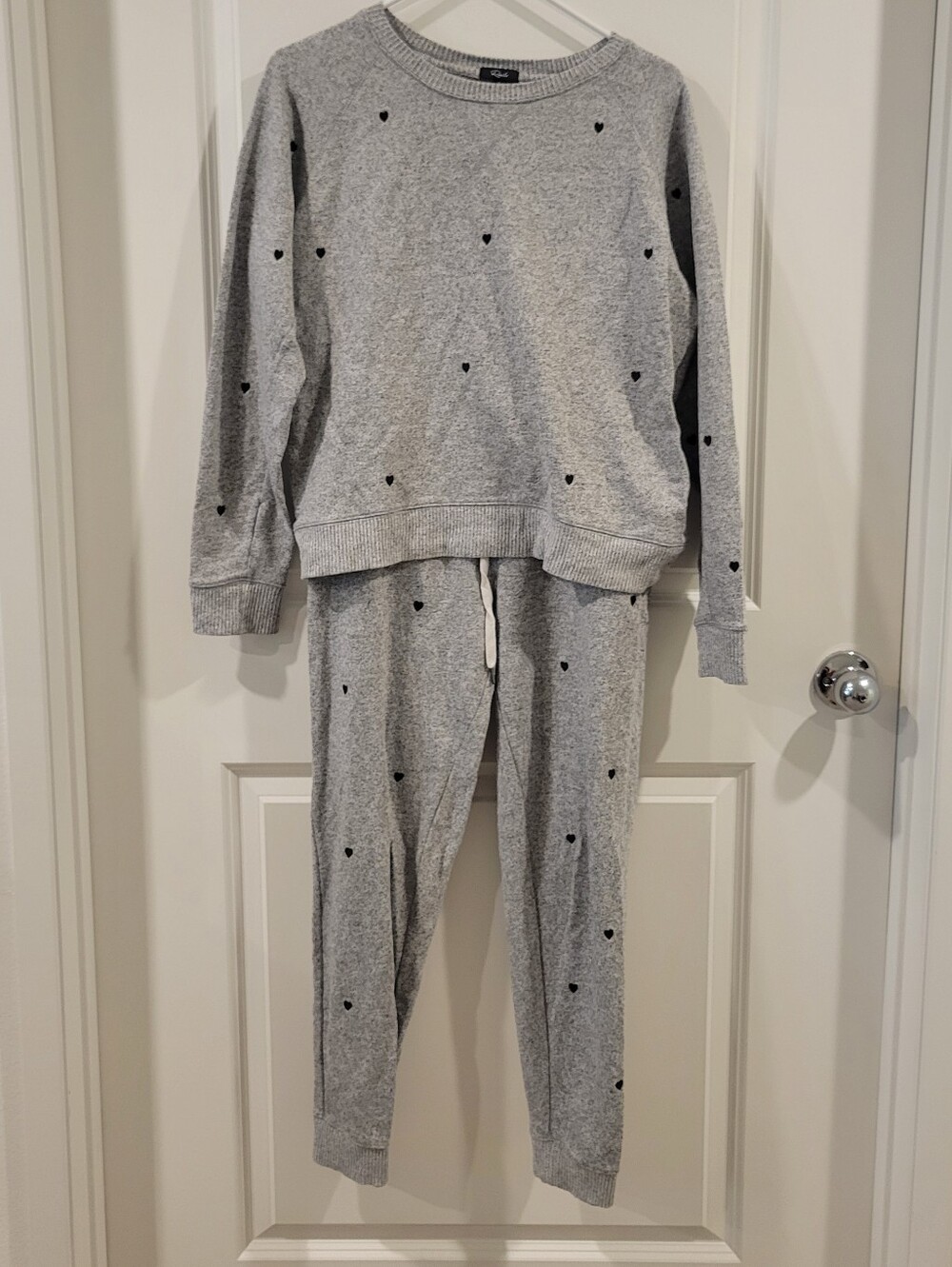 Rails Melange Grey Black Heart Callahan Sweatshirt Oakland Pants Small